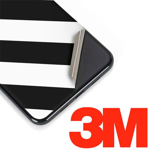 Black and White Geometric Stripes Google Pixel 3a Skin